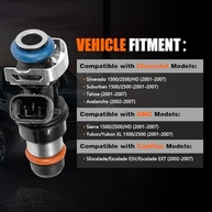 Conjunto de Injetores de Combustível 8 Peças para Chevy/GMC 4.8L 5.3L 6.0L V8 - Silverado, Sierra, Tahoe, Yukon (2001-2007) - imagem 4