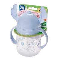 Caneca Infantil Stitch com Tampa e Canudo 350ml - Azul | Segura, Divertida e Ideal para Crianças - imagem 4