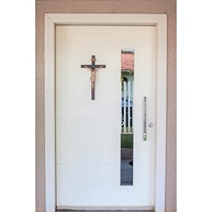 Crucifixo de Parede com Cristo em Resina 50 cm - Decoração Religiosa Clássica para Sala - imagem 2