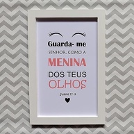 Quadro Infantil Menina dos Teus Olhos Arco Íris - Decoração Elegante para Quarto de Bebê - imagem 5