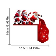 Adesivo de Interruptor de Vinil Christmas Cheer - Papai Noel Impermeável para Decoração Natalina - imagem 4