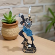 Estátua de Ogum Orixá em Resina 15 cm - Energia Guerreira para Seu Espaço Sagrado - imagem 1
