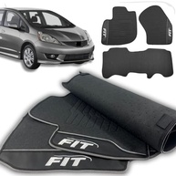 Jogo de Tapetes Emborrachado 3 Peças para Honda Fit 2009-2014 - Lanzi - imagem 2