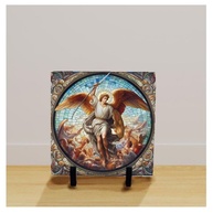 Quadro Decorativo Arcanjo São Miguel - Fé e Proteção para Ambientes Católicos e Evangélicos - imagem 2