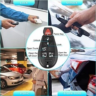 Kit 2 Controles Remotos Chaveiro 6 Botões 433MHz para Dodge Grand Caravan e Chrysler Town & Country - imagem 4