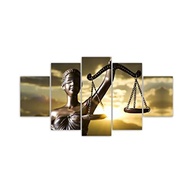 Kit Quadros Decorativos Deusa da Justiça - Mosaico para Advocacia e Escritório - imagem 2