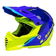 Capacete LS2 Gate Launch Full Face Azul/HiViz - Segurança e Estilo para Sua Pilotagem - imagem 2