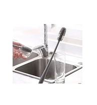 Escova de Limpeza Multiuso para Garrafas, Copos, Canudos e Mamadeiras - Cinza - imagem 5