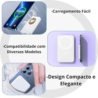 Power Bank Magnético por Indução: Carregamento Sem Fio Rápido para iPhone - imagem 5