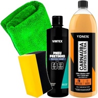 Kit Essencial para Brilho Perfeito: Pneu Pretinho Vintex, Carnaúba Express Vonixx e Acessórios Karbox - imagem 2