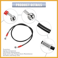 Mangueira de Freio Hidráulico para Moto 110cm - Aço Inox Trançado 10mm ID (Preto) - imagem 5