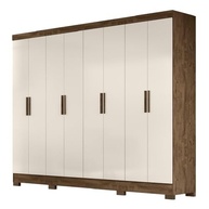 Guarda-Roupas Casal 8 Portas Diplomata Castanho/Baunilha - Organização e Estilo para seu Quarto - imagem 2