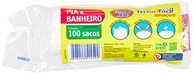 Embalixo Saco para Lixo Fecha Fácil Pia e Banheiro Branco - 100 Unidades - imagem 4