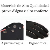 Luvas Térmicas Impermeáveis para Moto e Bike com Touch Screen e Antiderrapante - Conforto e Segurança em Qualquer Clima - imagem 4
