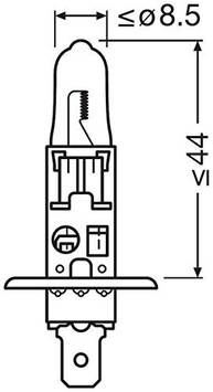 Lâmpada Neolux Standard H1 (12V) N448: Iluminação Confiável e Segura para Seu Veículo - imagem 5