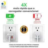 Carregador Turbo 50W USB-C e USB-A para iPhone e iPad - Carga Rápida Certificado Anatel - imagem 3