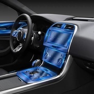 Película Protetora TPU Transparente para Console Central Jaguar XEL 2020-2023 | Proteção Premium com Encaixe Perfeito - imagem 2
