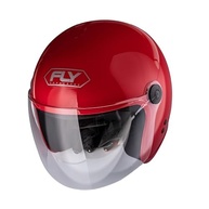 Capacete Moto Aberto Fly F-17 Vermelho: Estilo e Segurança para Todos os Riders - imagem 3