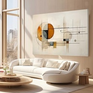 Quadros Decorativos Abstratos 90x60cm - Design Moderno para Quarto, Sala e Escritório - imagem 3