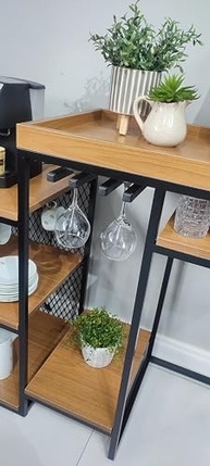 Móvel para Adega Cervejeira e Frigobar Industrial com Apoio para Café - Organização e Estilo para Ambientes Modernos - imagem 3