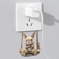 Adesivo de Interruptor 3D Coelho Fofo - Decalque Autoadesivo PVC Impermeável para Decoração Infantil - imagem 4