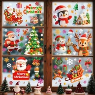 Adesivos de Natal para Janela - 9 Peças PVC Dupla Face Reutilizáveis - imagem 5