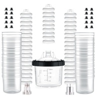 AEROPRO Kit de Revestimento para Pistola de Pintura - 50 Forros + Tampas com Filtro - Sistema Tudo-em-1 para Pulverização - imagem 1