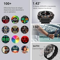 Aurafit Smartwatch AMOLED HD: Seu Aliado Inteligente para Saúde e Estilo - imagem 3