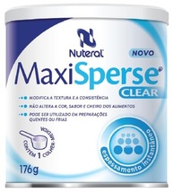Espessante e Gelificante para alimentos, MaxiSperse Clear, Lata com 176g. Rende 160 Porções, Sem Sabor - Nuteral - imagem 1