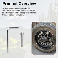 Kit 12 Parafusos Tampão Central Aço Inox + Chave Allen para Fuel Wheels 1001-63-B - imagem 4
