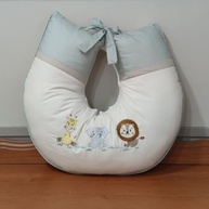 Almofada de Amamentação Ergonômica para Bebês - Estampa Safari Selva Luxo - imagem 3