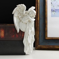 Anjo da Guarda em Resina 15cm - Decoração Espiritual para Cômodos Sagrados - imagem 3