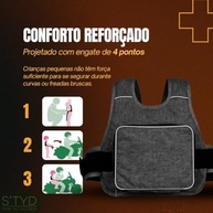 Colete de Segurança Infantil para Moto: Proteção e Conforto para Crianças de 2-12 Anos - imagem 4