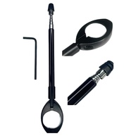 Antena Corta-Pipa Retrátil Universal para Moto - Aço Inox Premium e Segurança Máxima - imagem 1