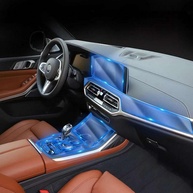 Película Protetora TPU Transparente para Console Central BMW X7 (2019-2022) - Antirriscos e Antichoque - imagem 1