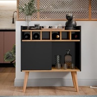 Aparador Buffet Florença - Design Retrô com Adega e Prateleiras para Sala de Jantar - imagem 3