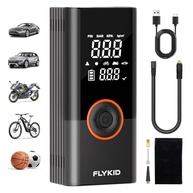 FLYKID Compressor de Ar Portátil 150PSI: Inflador Digital Rápido para Pneus de Carro, SUV, Moto e Bike | Luz LED e Bateria Recarregável - imagem 2