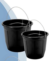 Kit com 2 Baldes Reforçados 7,5L com Alça - Ideal para Limpeza e Armazenamento - imagem 4