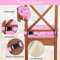 Assento Elevatório Infantil Portátil com Alças Ajustáveis - Ideal para Refeições e Passeios - imagem 3