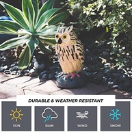 Galashield Chamariz de Coruja para Assustar Pássaros - Estátua Realista para Jardim e Área Externa - imagem 5