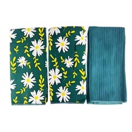 Pano de Prato Atoalhado Gourmet - Kit com 6 Peças Estampadas para Cozinha (Verde) - imagem 1