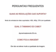 Adaptador Conversor Ps2 Audio Vídeo Av Para Cabo Hdmi Tv - imagem 2