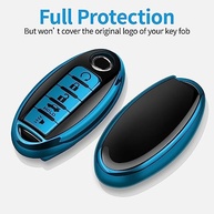 Capa de Chave TPU Azul para Nissan Infiniti: Proteção Premium e Estilo Moderno - imagem 4