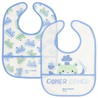 Kit 2 Babadores Easy Clean Azul - Proteção e Estilo para Bebês - imagem 1