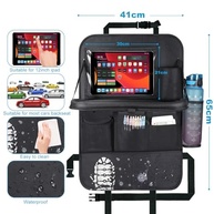 Organizador de Banco Traseiro de Carro com Mesa Dobrável e Suporte para Tablet - Viagens Confortáveis! - imagem 3