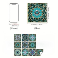 Adesivos de Azulejo Mandala 15x15cm - Impermeáveis e Removíveis para Cozinha e Banheiro - imagem 4