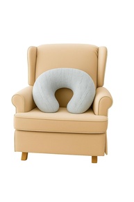 Almofada de Amamentação em Tricot Macia e Ergonômica - Conforto Total para Mãe e Bebê (Areia) - imagem 1