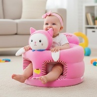para-bebe-estimulo-assento-infantil-equilibrio-gatinha-de-ao-a-rosa-apoio-com-a