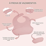 Kit Introdução Alimentar para Bebê - 8 Peças Premium com Silicone Antitóxico, Copo, Talheres e Acessórios - imagem 3