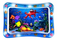Tapete de Água Infantil Interativo com Peixinhos Móveis - Almofada Inflável Antialérgica para Bebês - imagem 1
